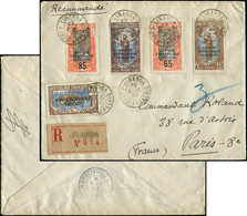 Let CONGO N°54, 57, 61, 91 Et 92 Obl. LIRANGA 22/4/25 S. Env. Rec. Pour Paris, TB - Autres & Non Classés