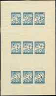 ** ALGERIE Taxe 29/31 : Duval, FG ND De 3 Ex. De Chaque Valeur En Bleu, RR Et TB - Postage Due