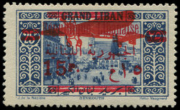 * GRAND LIBAN PA 36A : 15p. Sur 25p. Bleu, TB. Br - Other & Unclassified