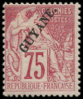 * GUYANE 27 : 75c. Rose, TB - Other & Unclassified