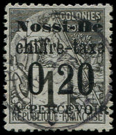 NOSSI-BE Taxe 1 : 0.20 Sur 1c. Noir Sur Azuré, Obl., TB. C - Sonstige & Ohne Zuordnung