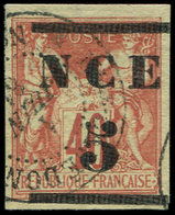 NOUVELLE CALEDONIE 2 : 5 Sur 40c. Rouge-orange, Obl., TTB. Br - Unused Stamps