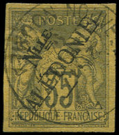 NOUVELLE CALEDONIE 18 : 35c. Violet-noir Sur Jaune, Obl., TB - Unused Stamps