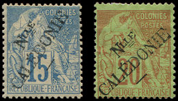 * NOUVELLE CALEDONIE 26/27 : 15c. Et 20c. De 1892, TB - Unused Stamps