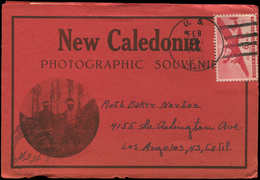 Let NOUVELLE CALEDONIE 6c. Des Etats-Unis Obl. U.S. NAVY 14/2/44 Sur Dépliant Photos "New Caledonia/Photographic Souveni - Unused Stamps