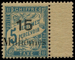 ** PORT-SAID Taxe 2 : 15m. Sur 5c. Bleu, Bdf, TB - Other & Unclassified