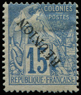 * REUNION 22A : 15c. Bleu, Surcharge RENVERSEE, TB - Other & Unclassified