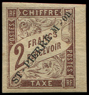 * SAINT PIERRE ET MIQUELON Taxe 9 : 2f. Marron, TB - Timbres-taxe