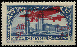 * SYRIE PA 37F : 5p. Sur 25p. Bleu, Valeur NON EMISE (Maury 1976), Non Répertorié Depuis, Rare Et TB. Br - Autres & Non Classés