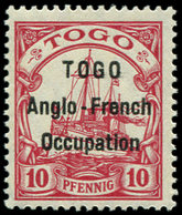 ** TOGO 34 : 10pf. Rouge, Surcharge T I, TB. C - Other & Unclassified