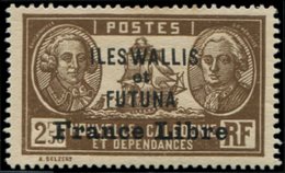 (*) WALLIS ET FUTUNA 120 : 2f50 Brun Surch. FRANCE LIBRE, TB - Unused Stamps
