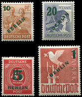 ** BERLIN 47/50 : Série Surchargée De 1949, TB - Unused Stamps