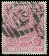 GRANDE BRETAGNE 40 : 5s. Rose, Obl., TB - Unused Stamps