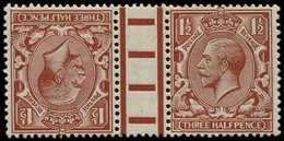 * GRANDE BRETAGNE 161a : 1 1/2p. Brun-rouge, TETE BECHE Avec Pont, TB - Unused Stamps
