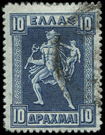 GRECE 193 : 10d. Bleu Sur Azuré, Obl., TB - Usati