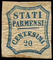 * ITALIE (ANCIENS ETATS) PARME 14 : 20c. Bleu, TB - Parma