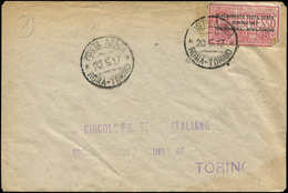 Let ITALIE PA 1 : 25c. Rouge, Défx, Obl. POSTA AEREA/ROMA-TORINO 20/5/17 S. Env., B/TB - Airmail