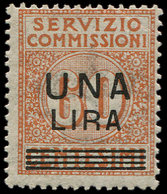 ** ITALIE Service 13 : 1l. Sur 60c. Brun Clair, TB - Servizi