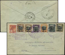 Let BRESIL 177, PA 4 Paire Et 5/8 Obl. 2/3/28 S. Env., Cachet CORREIO AEREO/LINHAS C.G.A., Arr. Paris Le 14/3, TB - Otros & Sin Clasificación