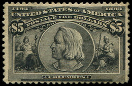 * ETATS-UNIS 96 : 5$. Noir, Colombus, Gomme Partielle, Sinon TB. C - Autres & Non Classés