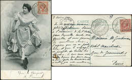 Let Levant Italien Et La Canée, 2 CP Affr., Obl. 1903 Et 1909, TB - Collezioni