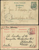 Let Cameroun Allemand, 2 CP Entiers Réponses Obl., TB - Collections (with Albums)