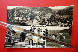 Stolberg - Kleinformat - Echtfoto DDR 1961 - Harz Fachwerk Neustadtstraße - Mansfeld Südharz - Stolberg (Harz)