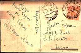 87486) Cartolina Con 15c.amlire Occupazione Americana In Sicilia Da Ragusa Per Città  Il 6/4/1944 - Ocu. Anglo-Americana: Sicilia