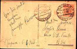 87488) Cartolina Con 15c.amlire Occupazione Americana In Sicilia Da Ragusa Per Città  Il 6/4/1944 - Anglo-Amerik. Bez.: Sicilë