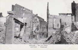 AK Louvain Leuven - Rue Aux Tripes - Pensstraat - Ruinen - 1916 (34180) - Leuven