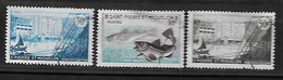 SAINT PIERRE & MIQUELON 1955 FISHING TRIO - Gebraucht