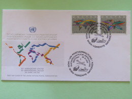 United Nations (Wien) 1994 FDC Cover UNCTAD Transport Plane Ship Train - Lettres & Documents