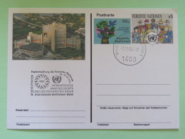 United Nations (Wien) 1994 Special Cancel On Stationery Card - Sports Sindelfingen - Lettres & Documents