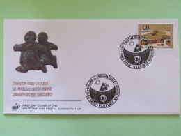 United Nations (Wien) 1995 FDC Cover Youth Our Future - Teepees - Brieven En Documenten