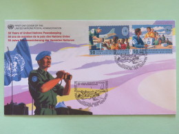 United Nations (Wien) 1998 FDC Cover Peace-keeper Forces - Plane - Briefe U. Dokumente