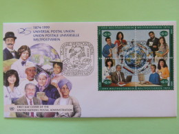 United Nations (Wien) 1999 FDC Cover UPU People Computers Earth - Storia Postale