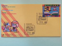 United Nations (Wien) 1999 FDC Cover Education Book - Storia Postale
