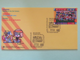 United Nations (Wien) 1999 FDC Cover Education Book - Covers & Documents
