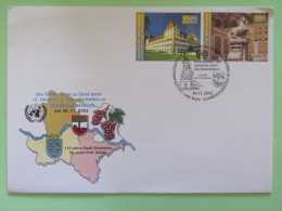 United Nations (Wien) 2003 Special Cancel On Cover - UNPA - Eggenberg Castle - Horses Monument Salzburg - Storia Postale