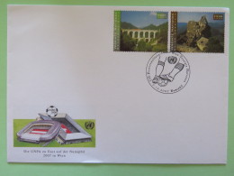 United Nations (Wien) 2007 Special Cancel On Cover - Football Soccer NUMIPHIL - Railway Bridge - Aggstein Ruins - Storia Postale