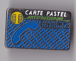 PIN'S THEME FRANCE TELECOM  CARTE PASTEL - France Telecom