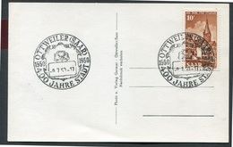 Saar 1950 - Saargebiet 1950 - Sarre 1950 - Michel 296 Auf FDC-Sonderkarte - Siehe Auch Rückseitenscan - Cartas & Documentos