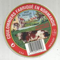 étiquette Fromage , Dessus De Boite , V.S.A , 14 , Calvados , CLERY , Coulommiers , Frais Fr 1.45 E - Fromage