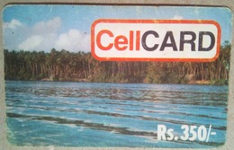 Sri Lanka Cell Card Rs 350 River Scene ( With Text On The Left Side Of The Card) - Sri Lanka (Ceilán)