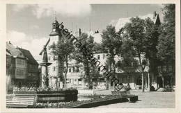 Schleusingen - Marktbrunnen - Foto-AK 50er Jahre Handabzug - Verlag Foto-Dörr Schleusingen - Schleusingen