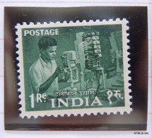 INDIA, Year 1955, Five Year Plan. 1Re Stamp On Telephone Industry. SG 413. MH - Unused Stamps