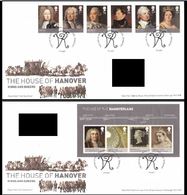 GROSSBRITANNIEN GRANDE BRETAGNE GB 2011 House Hanover Set 6v FDC SG 3223-28+MS3229 MI 3144-49+B69 YV 3536-41+F88 - 2011-2020 Decimale Uitgaven