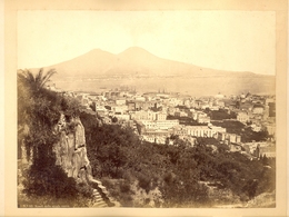 Italy - N. 93, Napoli Dalla Strada Nuova, Photo Dimension Cca 25,7x19,7cm / 3 Scans - Alte (vor 1900)