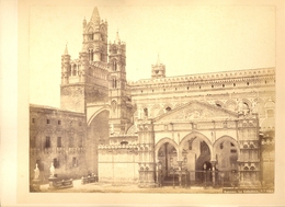 Italy - Palermo La Cattedrale No. 1661, Photo Dimension Cca 25,7x19,7 Cm / 3 Scans - Old (before 1900)