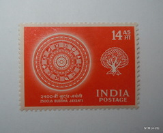 India	1956	 2500th Birth Aniversary Of Buddha 14 As. Stamp	MH SG 373 - Ungebraucht